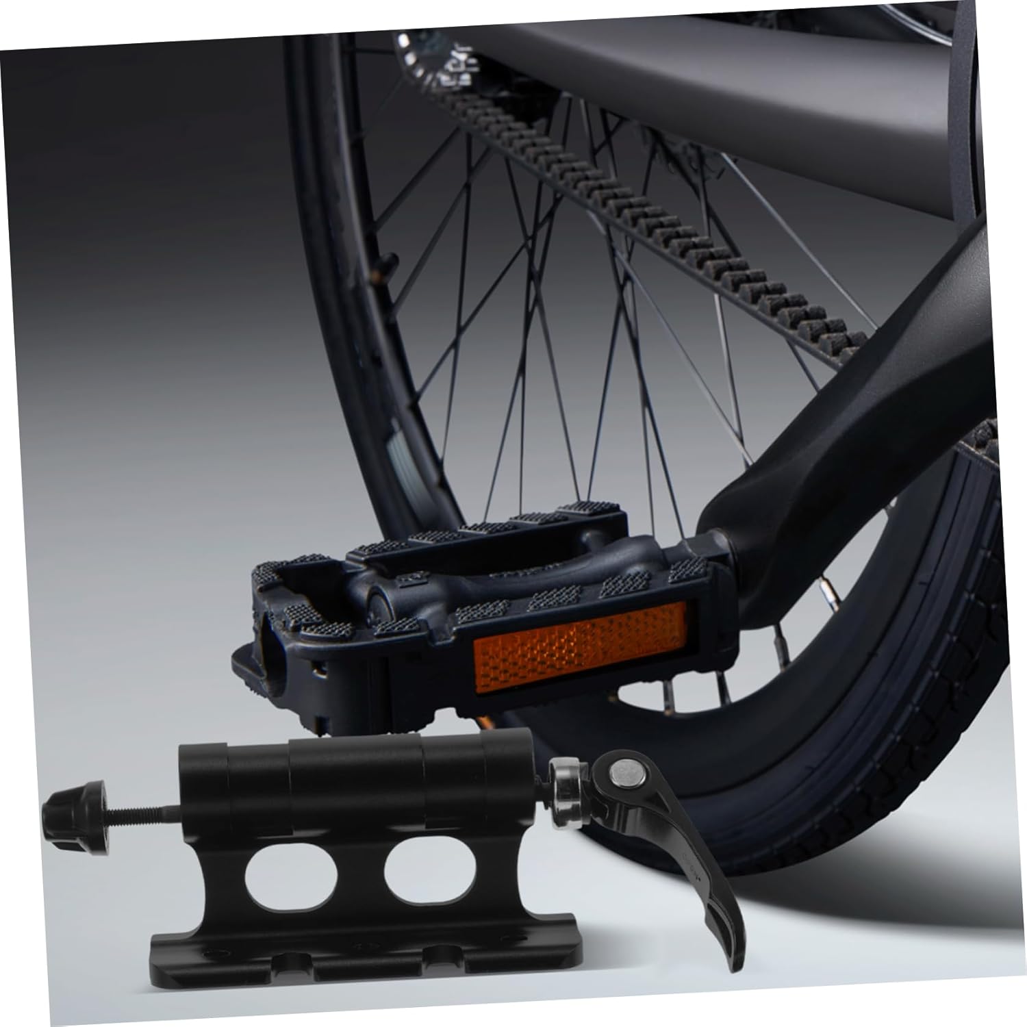 HANABASS 1set Multifunctional Front Fork Quick Release Fixing Clip Aluminum Alloy Bike Fork Mount for Car for and Mountain Lightweight Design for Enhanced Practicality