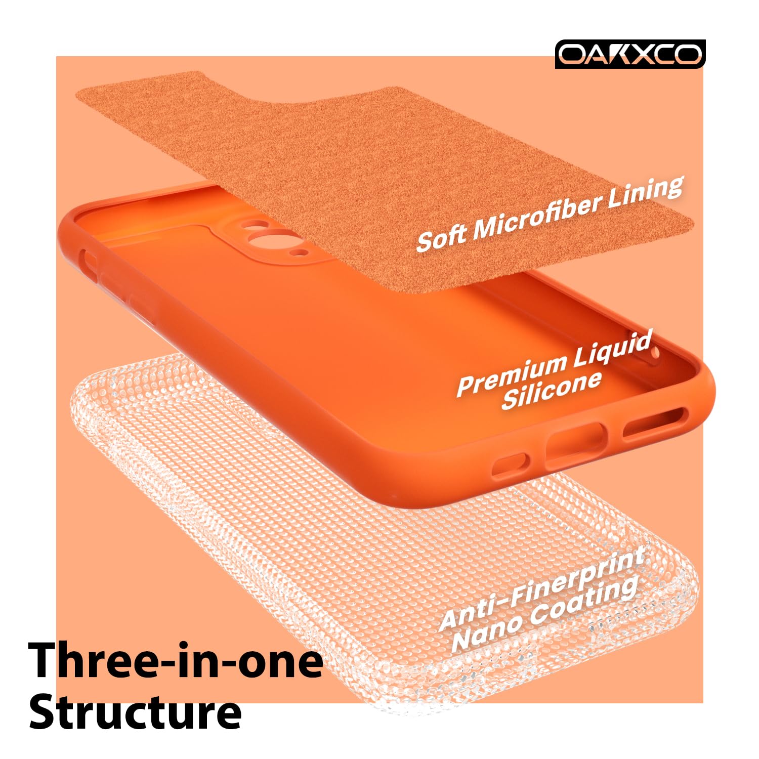 oakxco for iPhone 16 Pro Max Case Liquid Silicone, Soft Rubber Gel Elegant Aesthetic Basic Simple Cover, Cute Thin Slim TPU Matte Solid Color Plain Smooth Case for Women Girl, Light Pink — view 35