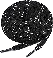 Vista 3 de DANHUA - Cordones de zapato plano multicolor con punto de sarga grueso y encaje, 2 pares