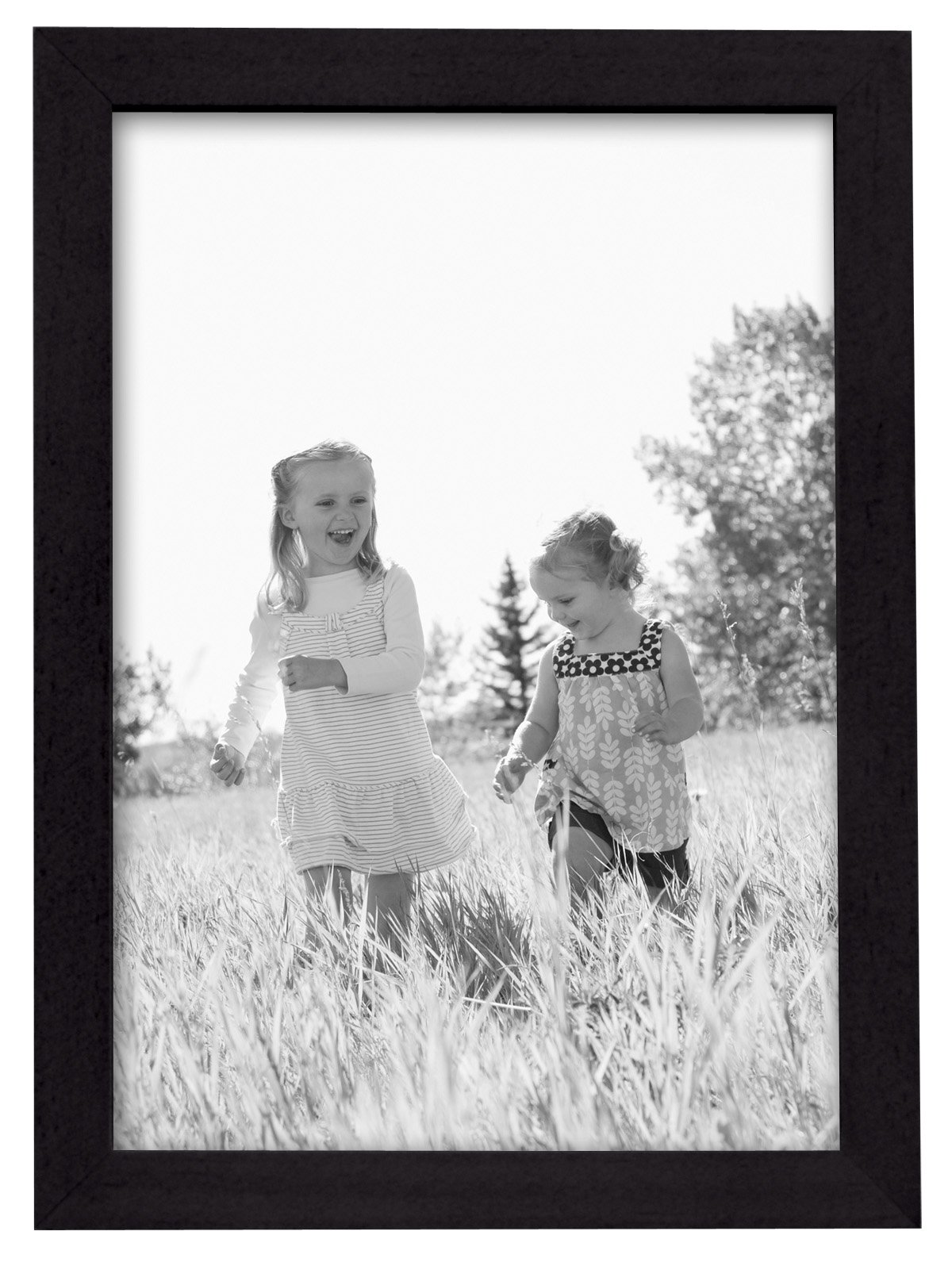 Cadre MCS linéaire moulure 8x25,4 cm noir mat encadrement photo mural