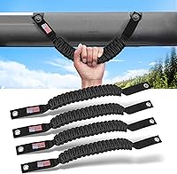 Vista 1 de Paquete de 4 manijas de agarre de barra antivuelco para Ford Bronco, empuñaduras de paracord para Ford Bronco 2021 2022 2023 2024 de 2 puertas / 4