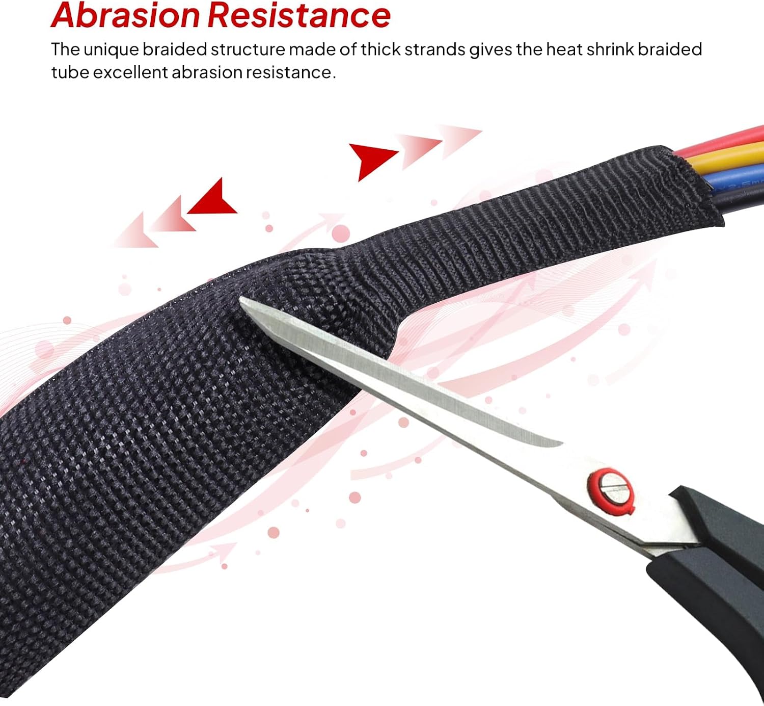 2 in 1 Ratio Braided Cable Sleeve Fabric Heat Shrink 3/8" - 24 feet, Abrasion Management Protection Flexibility Wiring Harness Cable Sheath