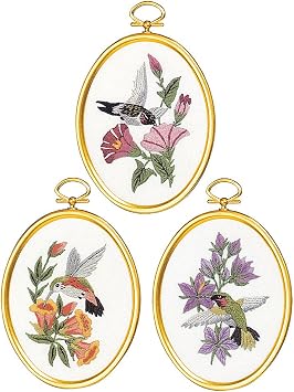 Janlynn 004-0864 Hummingbirds Embroidery Kit, Multi-Colored