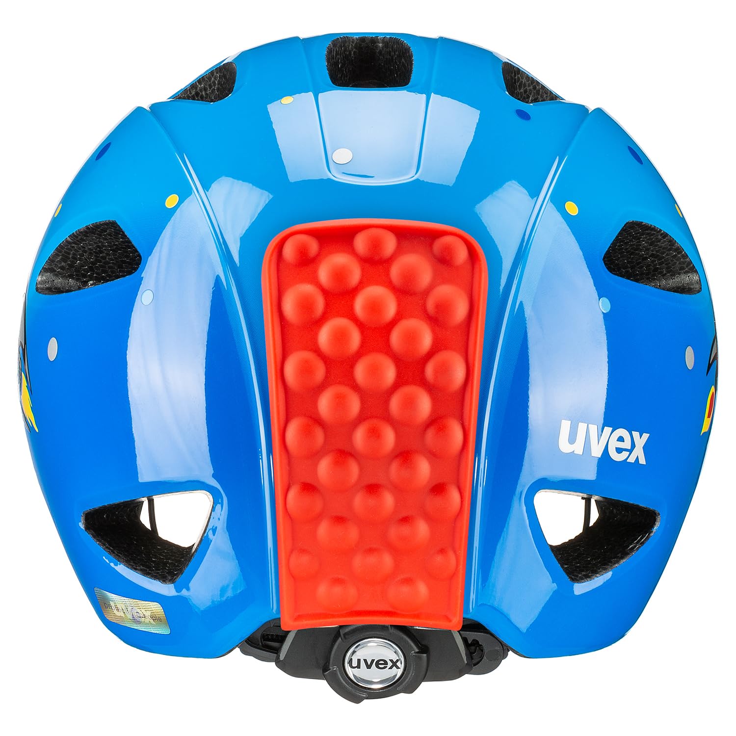 uvex oyo style - lekki kask rowerowy dla dzieci - indywidualna regulacja wielkości - możliwość zainstalowania światła LED - blue rocket - 50-54 cm
