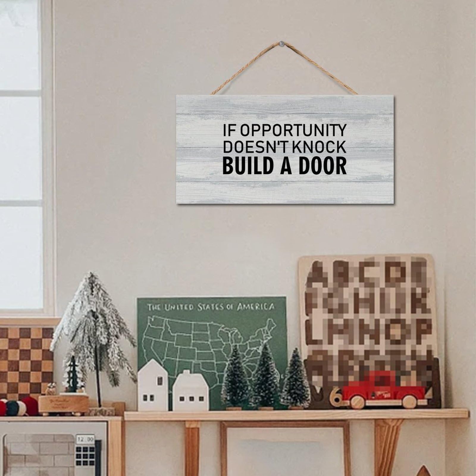 FoDuoDuo Cartello in legno con citazione Ohana Means Family Family | Regalo di inaugurazione della casa