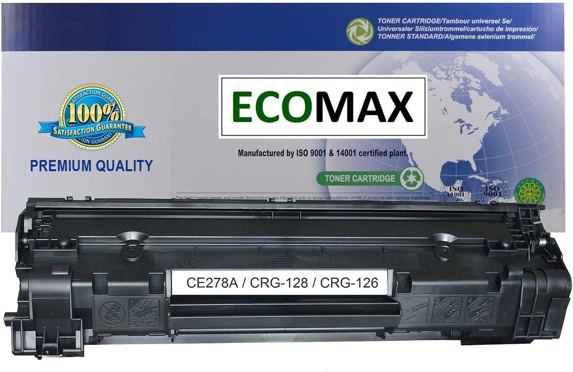 ECOMAX Premium CRG 128, 3500B001 Compatible Black Toner Cartridge, for Use in MF4410 4412 4420 4430 4450 4452 4550 4570 4580 4710 4712 4720 4830 4820, D520 D550, FAX-L100 L150 L190