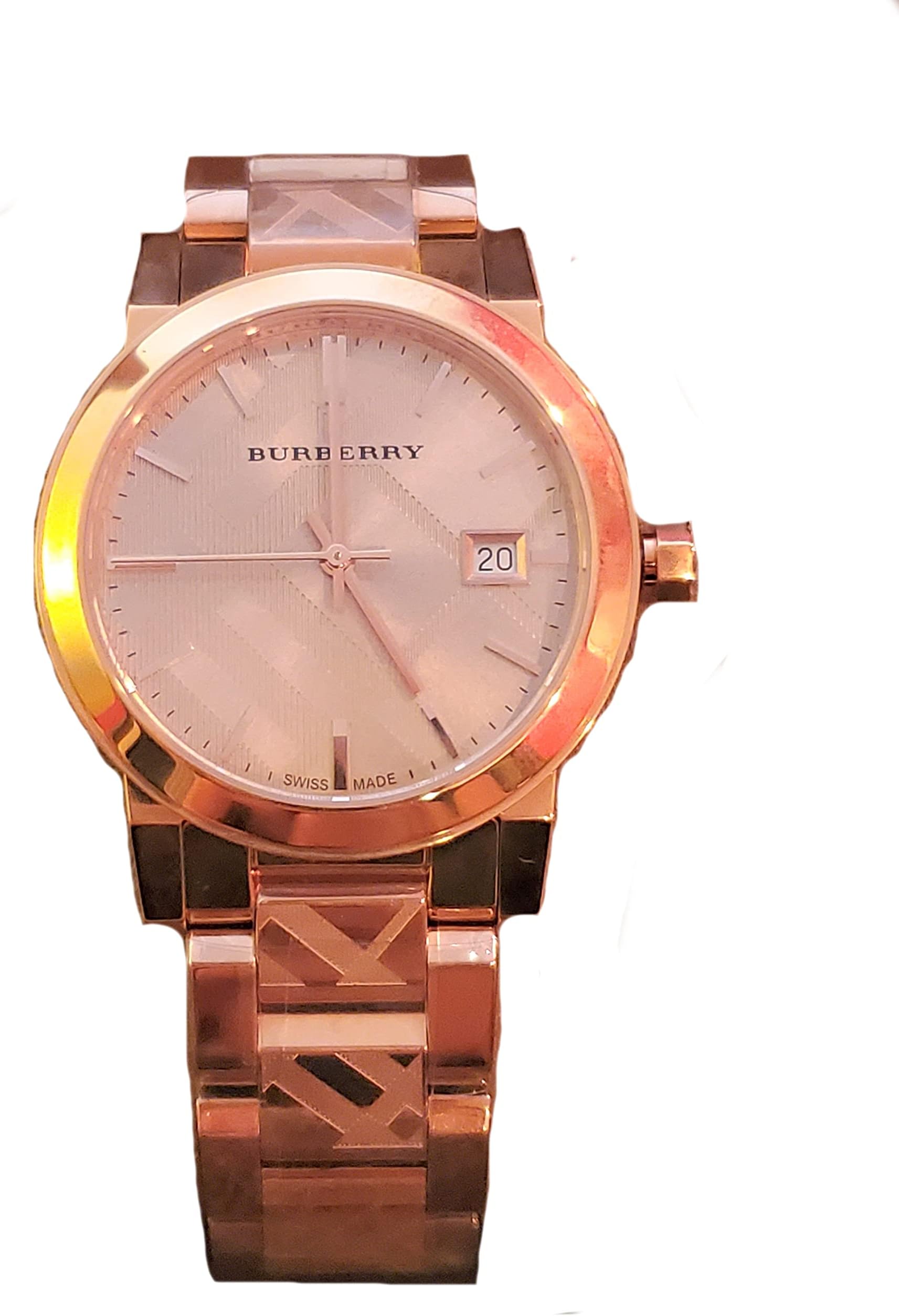 Burberry The City Stainless Steel Analogue Rose Gold Dial Women's Watch