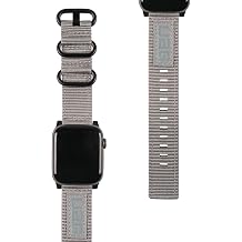 URBAN ARMOR GEAR UAG Compatible Apple Watch Band 42/41/40mm iWatch Series 11/10/9/8/7/6/5/4/SE3/SE2/SE, High Strength Nylon Weave Replacement Strap, Metropolis Grey