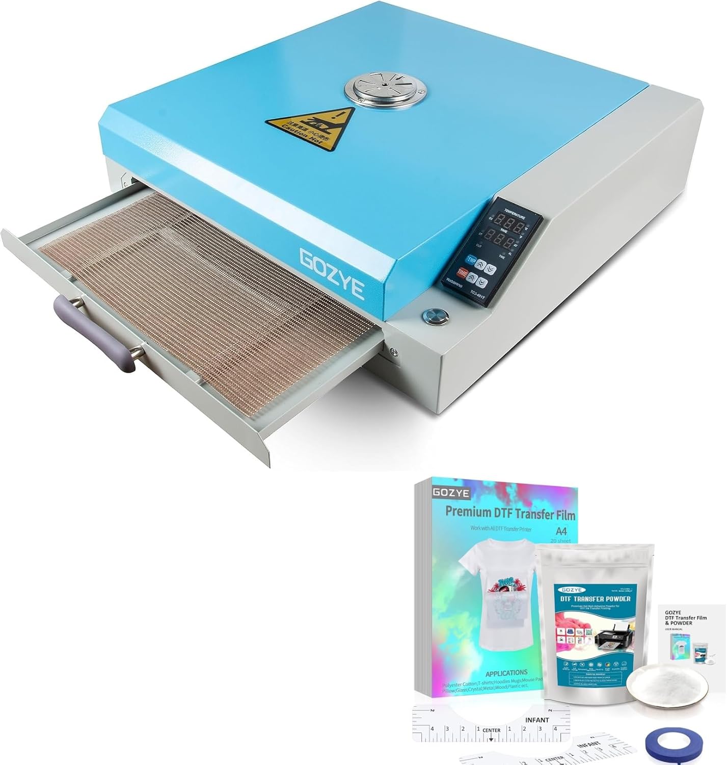 UPGRADED DTF Oven Heater with 1 Set DTF Kit,A3+/A3/A4 DTF Oven with Time & Temperature Control Curing Heater DTF Transfer Oven DTF Film Sheet Drawer Model