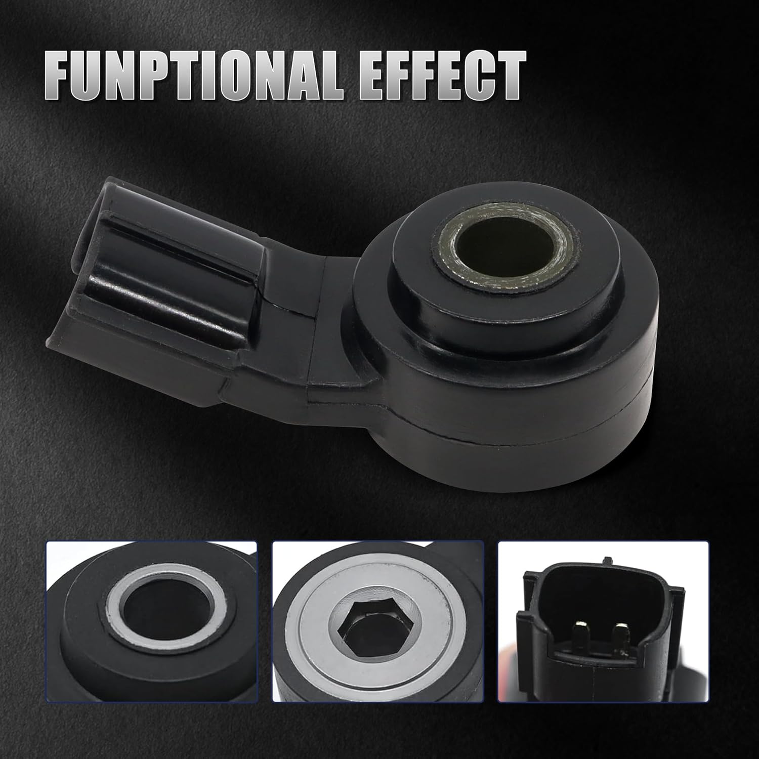 HiSport 89615-B6010 Knock Sensor and Harness Kit - Compatible with Toyota Corolla FJ Cruiser Highlander Matrix Sequoia Sienna Avalon Camry Land RAV4 Tacoma Venza Yaris 4Runner Tundra Solara