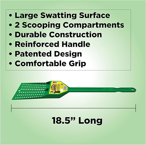 Miniatura 5 de BILLY-BOB Matamoscas multiusos resistente, paquete de 2, matamoscas con compartimentos para recoger insectos y atrapar arañas