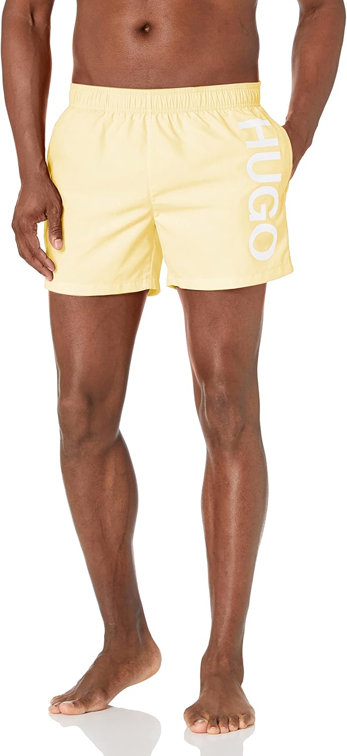 Hugo Men's Vertical Logo Swim Trunks