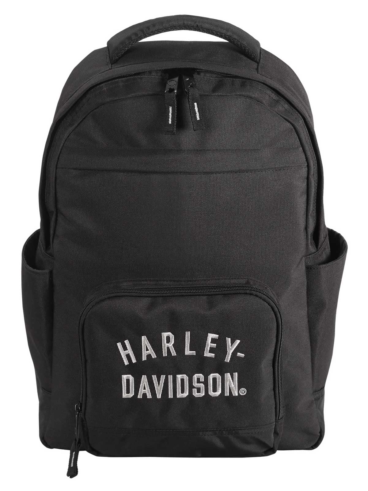 Harley-Davidson Rugged Twill Water-Resistant Polyester Backpack - Black