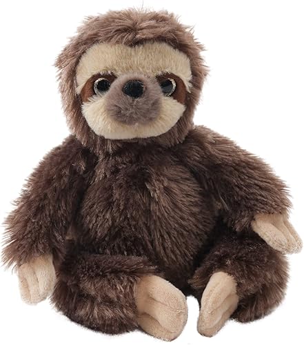 Bearington Lil' Speedy - Perezoso de peluche pequeño de tres dedos, 6.5 pulgadas