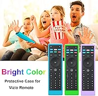 Vista 5 de Funda para control remoto Vizio, compatible con Vizio Remote Case XRT136 / XRT140 D Series Universal Smart TV Control Reemplazo Funda de silicona