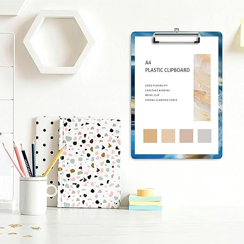 Miniatura 3 de Portapapeles de madera de 9 x 12.5 pulgadas, diseño de moda, para enfermeras, oficina, profesores, estudiantes, mujeres, hombres y niños, con clip