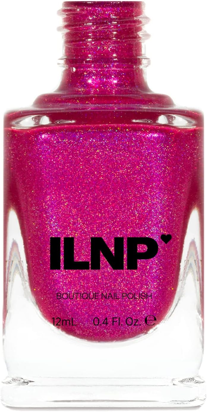 ILNP Bikini Bottoms - Vivid Magenta Pink Holographic Nail Polish