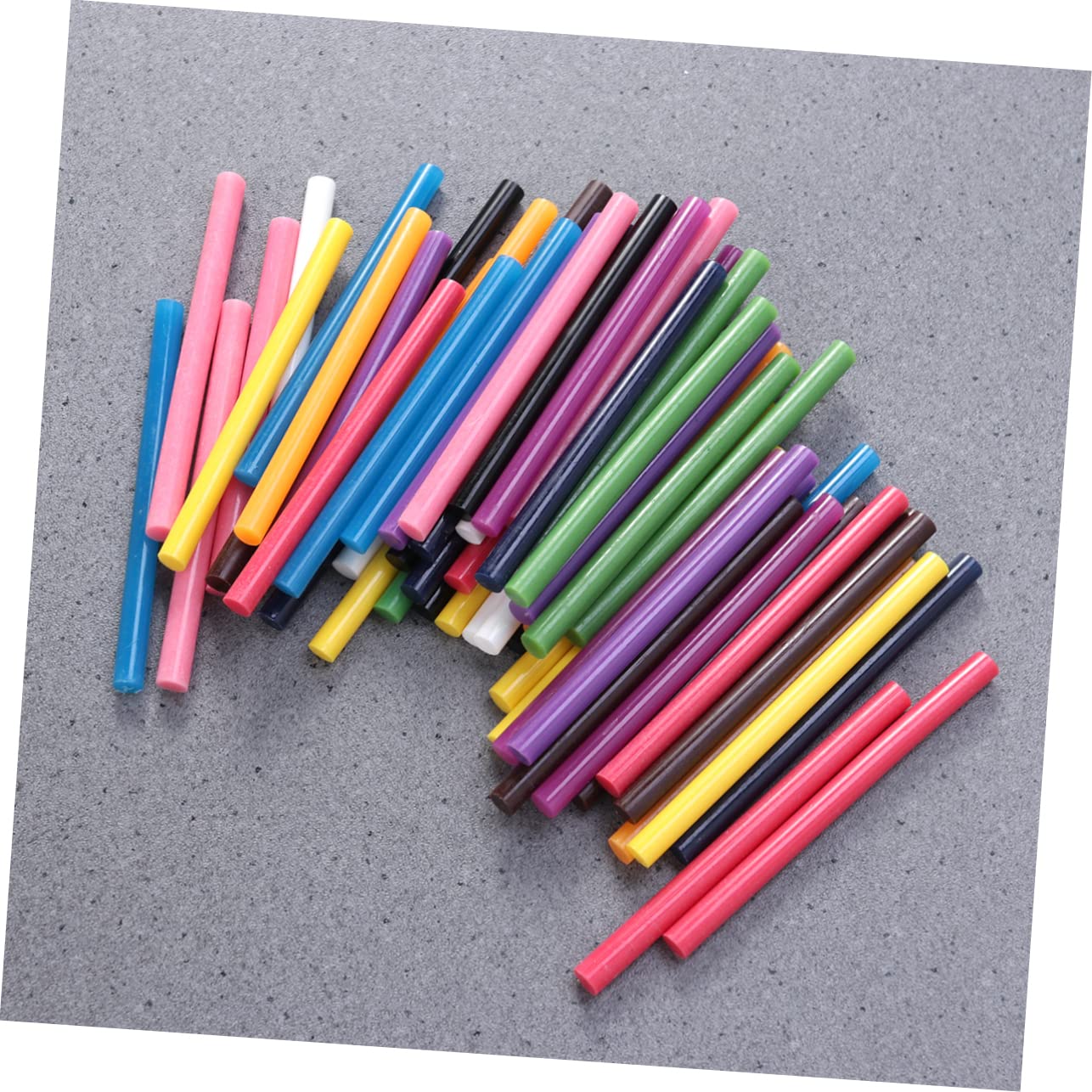 60pc Hot Melt Glue Sticks Mixed Adhesive Rods for Crafts and Repairs High Viscosity Fast Curing Suitable for Plastics Fabrics and Ceramics