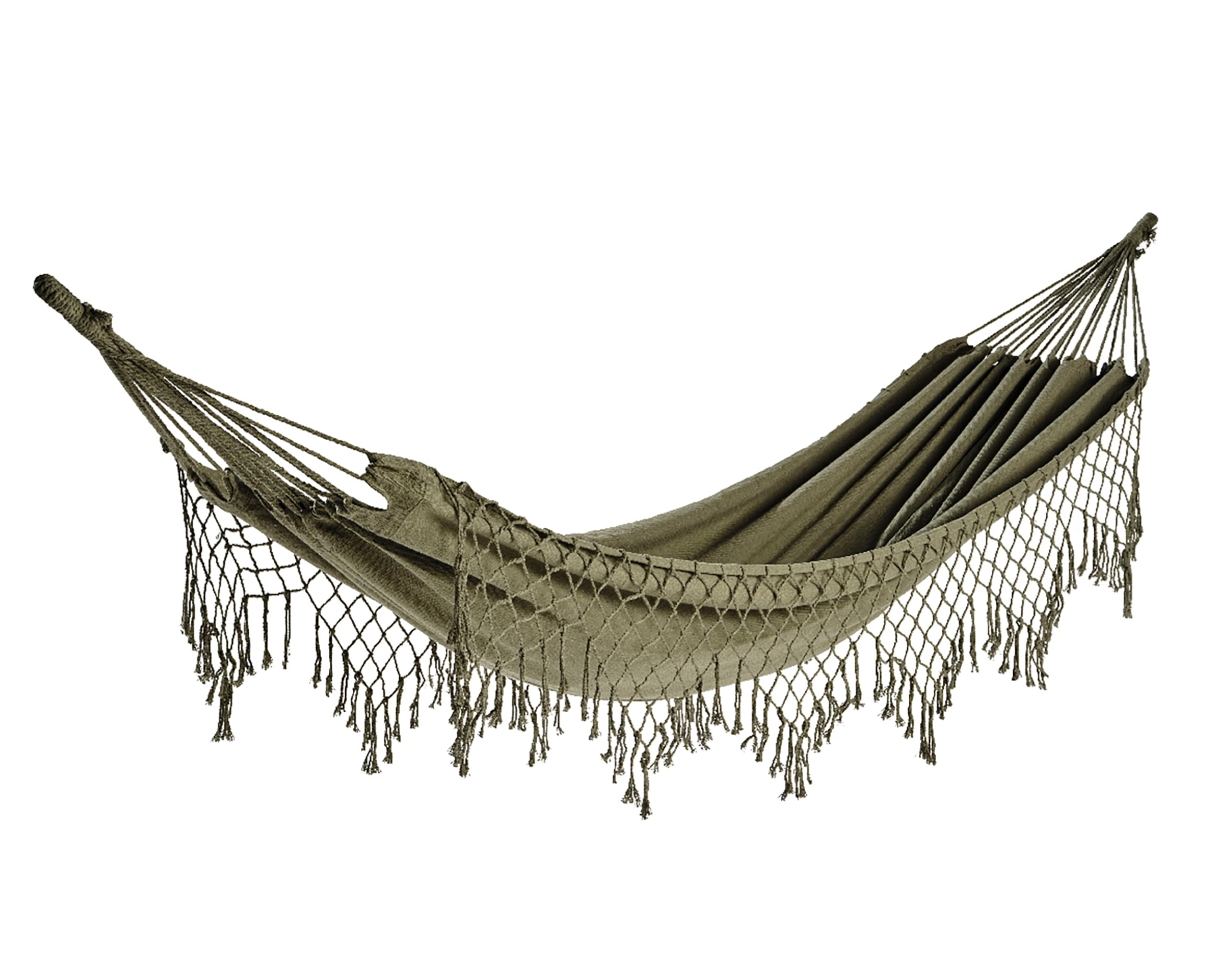 Hamac de jardin KSD avec franges pour balcon et terrasse ombragée