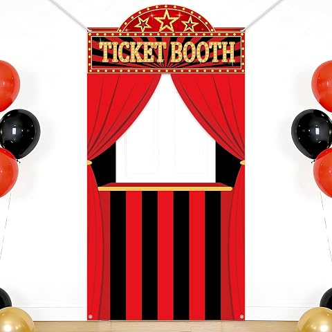 Movie Night Party Ticket Booth and Photo Booth Props