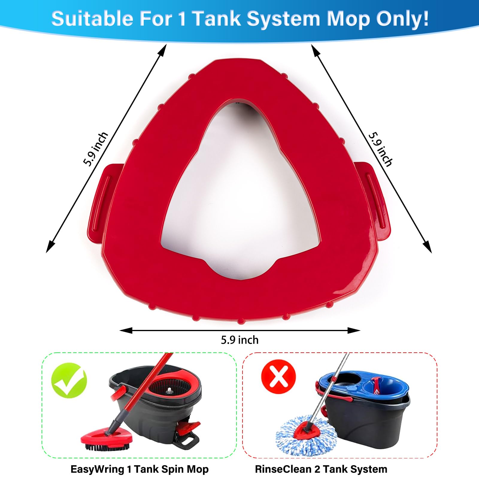 Testa per mocio rotante per Vileda Turbo 2 in 1 EasyWring&Clean Spin