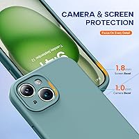 Vista 493 de Miracase Funda diseñada para iPhone 13 Pro Max con protector de pantalla, [forro de microfibra suave antiarañazos], funda protectora de silicona