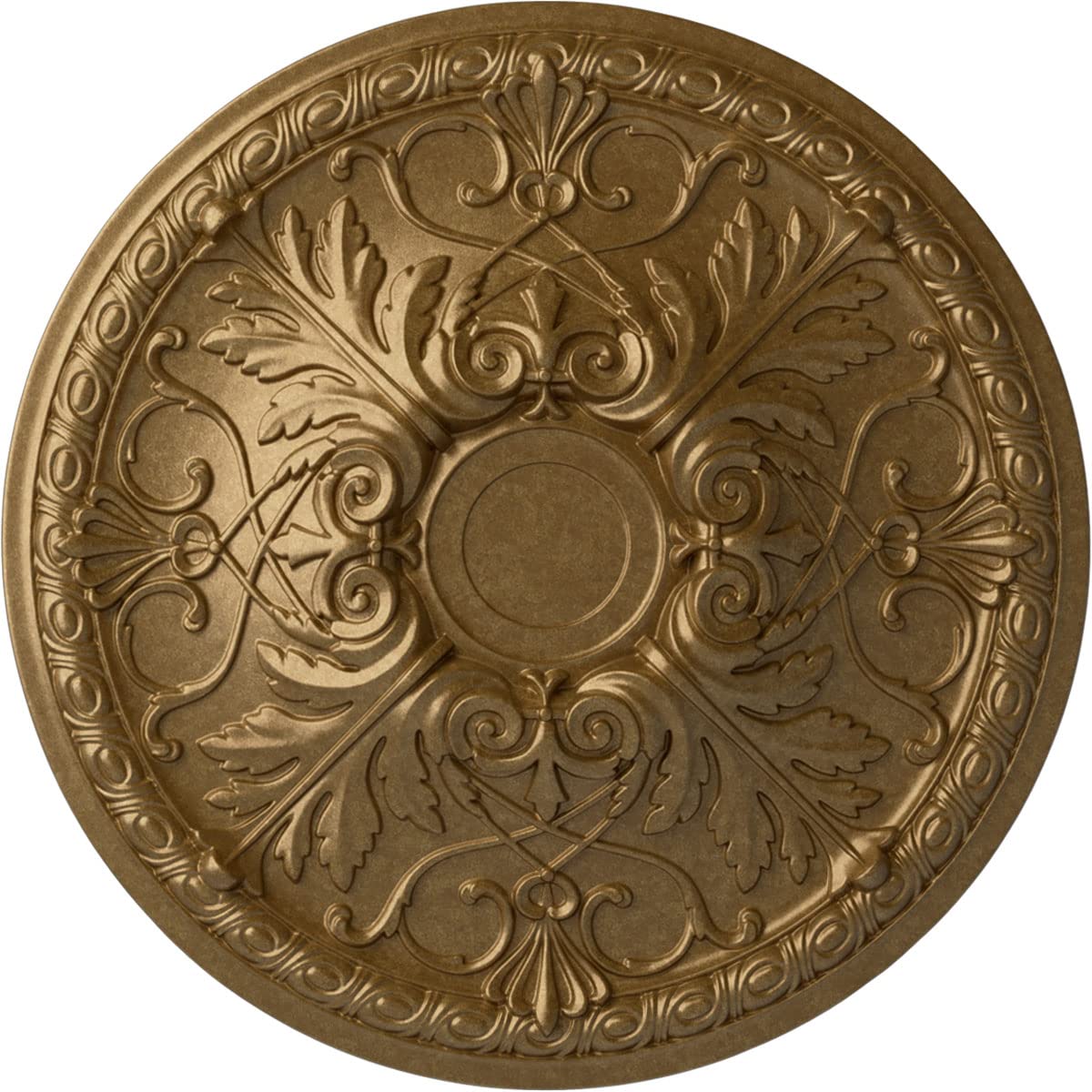 Médaillon de plafond Tristan Ekena menuiseries pour masquer les défauts de perçage du lustre