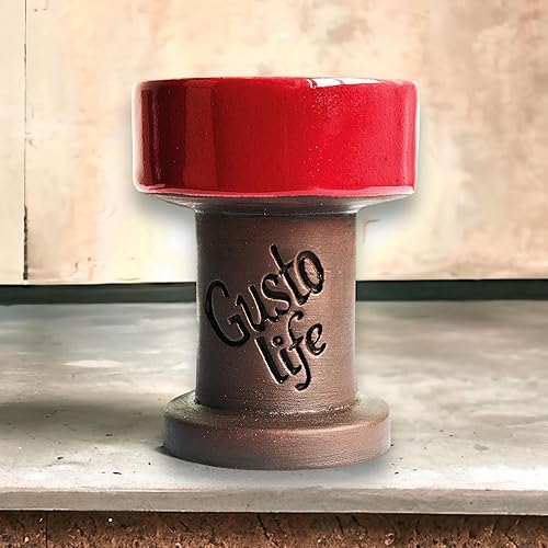 Miniatura 7 de Cuenco para cachimba rojo arcilla - cachimba de arcilla - Tazón de cachimba - Juego de cuencos para cachimba - Tazón para cachimba Vape - Tazón de