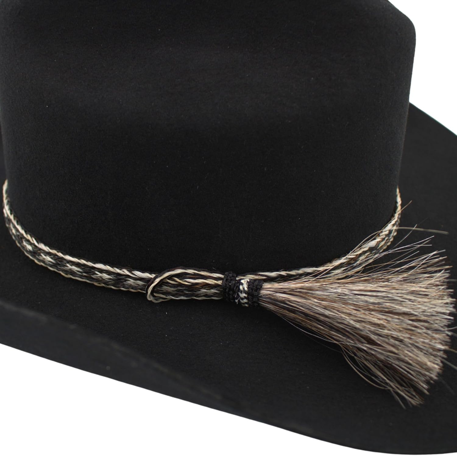 Western Horsehair Hat Band for Cowboy Hats Pepper - Image 6
