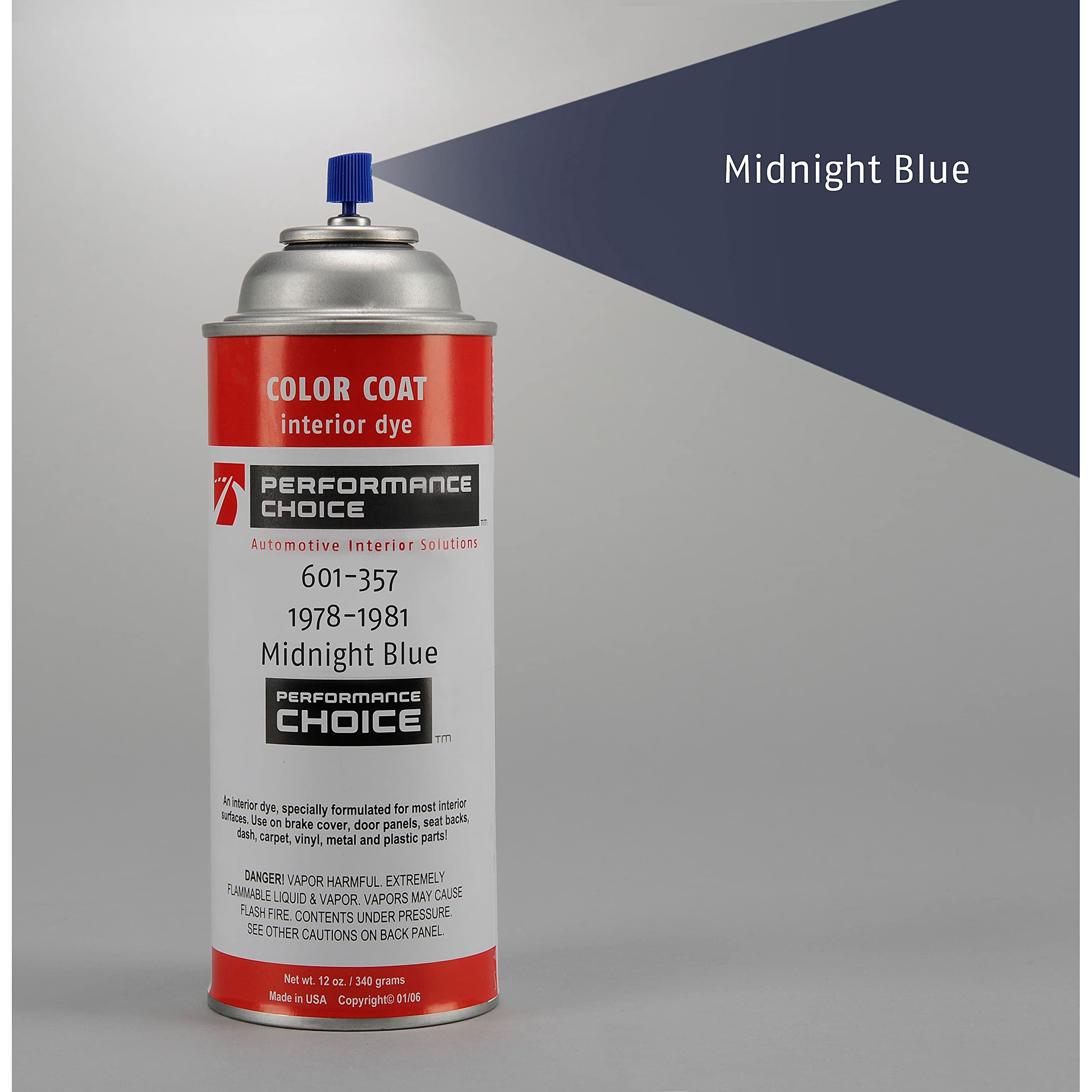 1978-1981 Corvette C3 Midnight Blue Color Coat Interior Refinish 12oz Aerosol