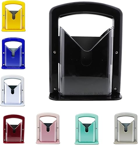 Miniatura 21 de Slyce - Cortador de bagel, cortador de bagel con escudo de seguridad y agarre seguro, soporte para bagel para cortar bagels grandes y pequeños, hoja