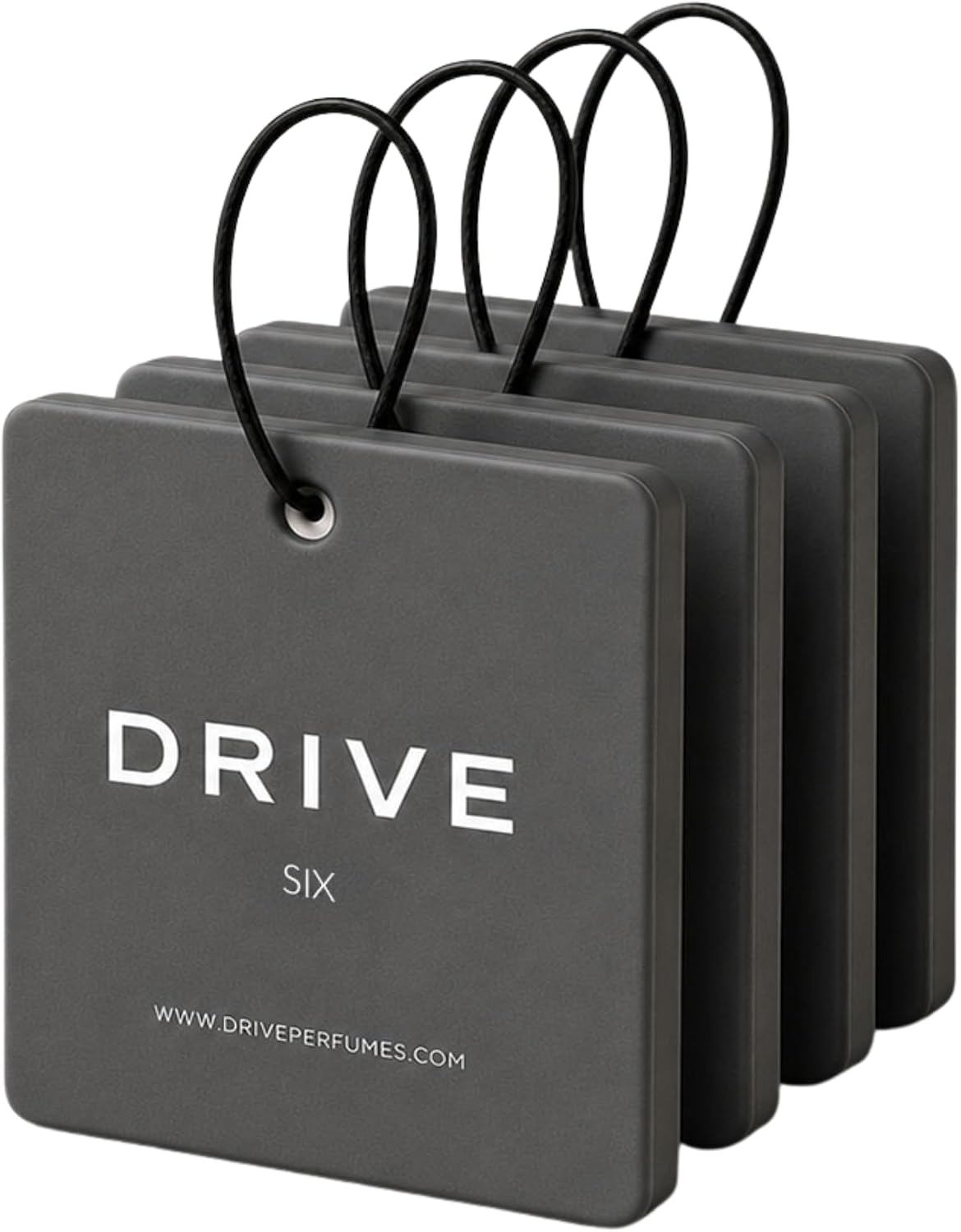 Drive Hanging Car Air Freshener, Long Lasting, Pack of 4 (Jasmine & Tonka)