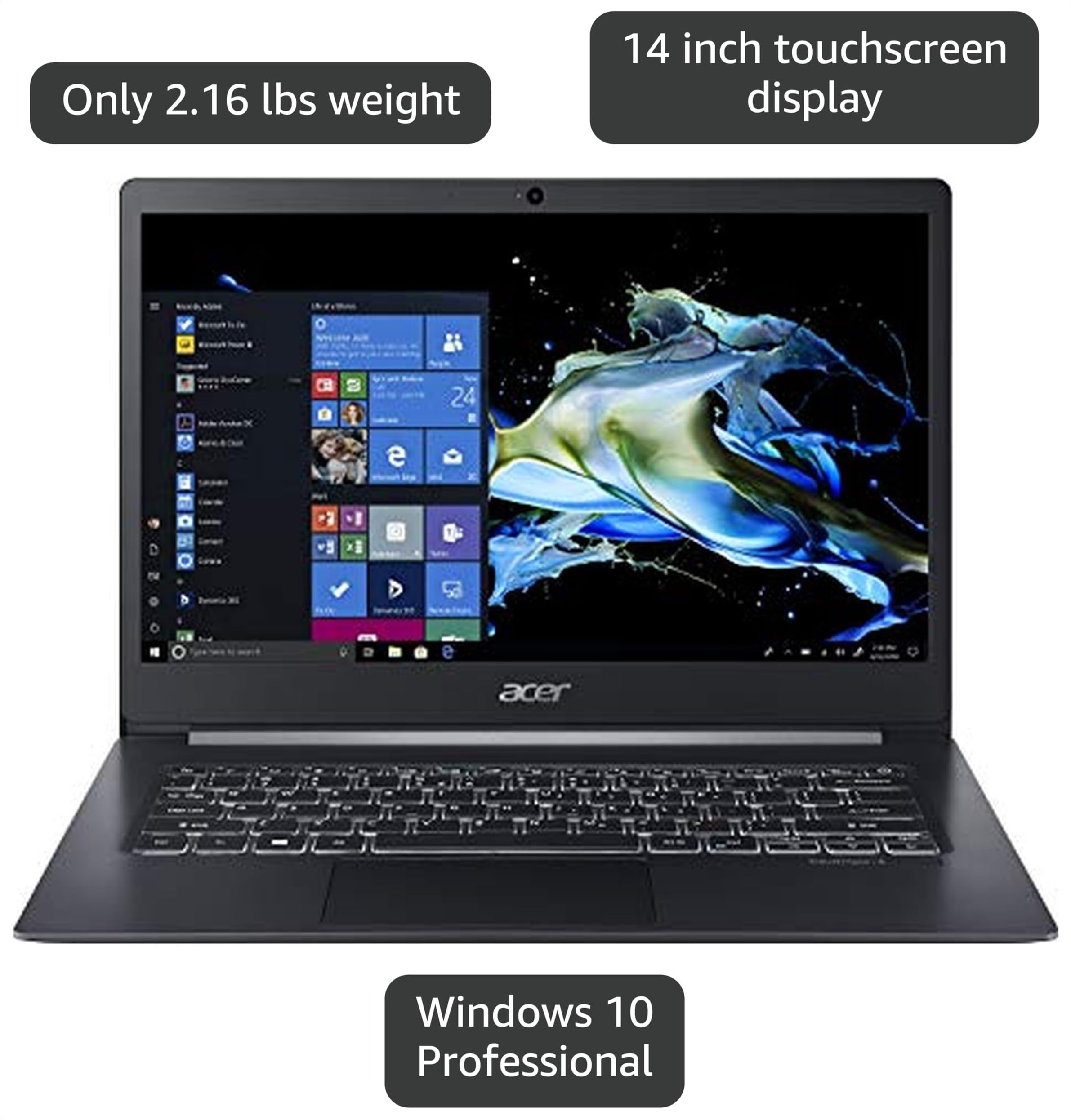 Amazon.com: acer TravelMate X5 TMX514-51T-72KH, 14