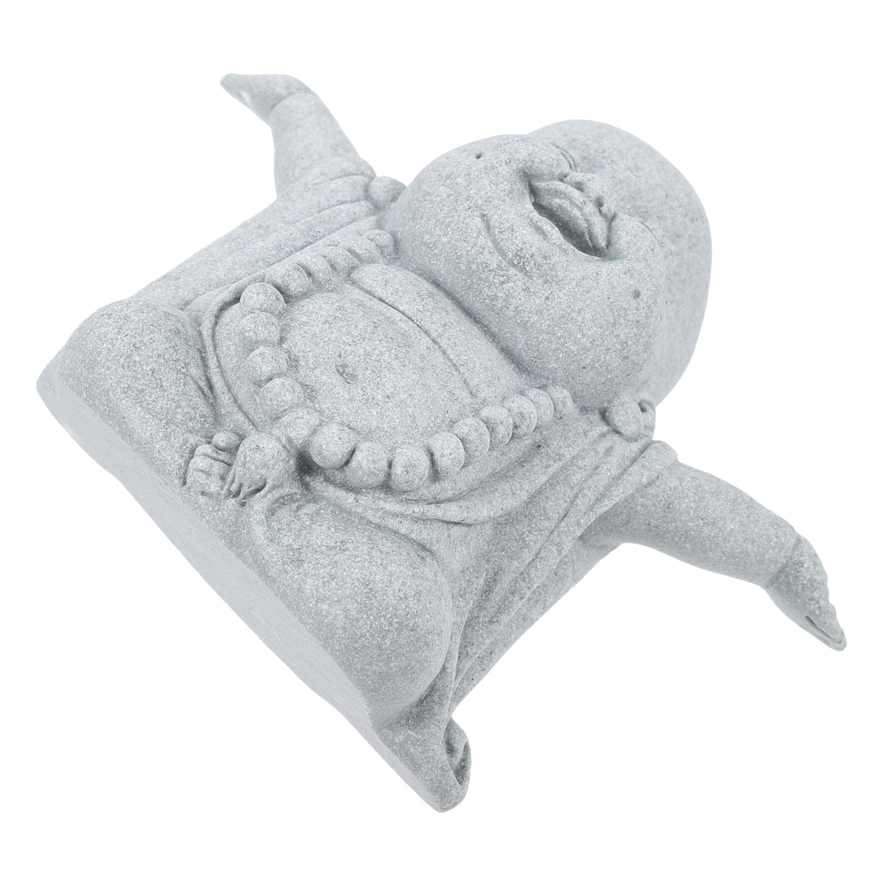 Sosoport 5piezas Estatua De Buda Decorativa para Acuario Miniatura De Arenisca para Pecera Adorno para Decoración De Escritorios y Estanterías