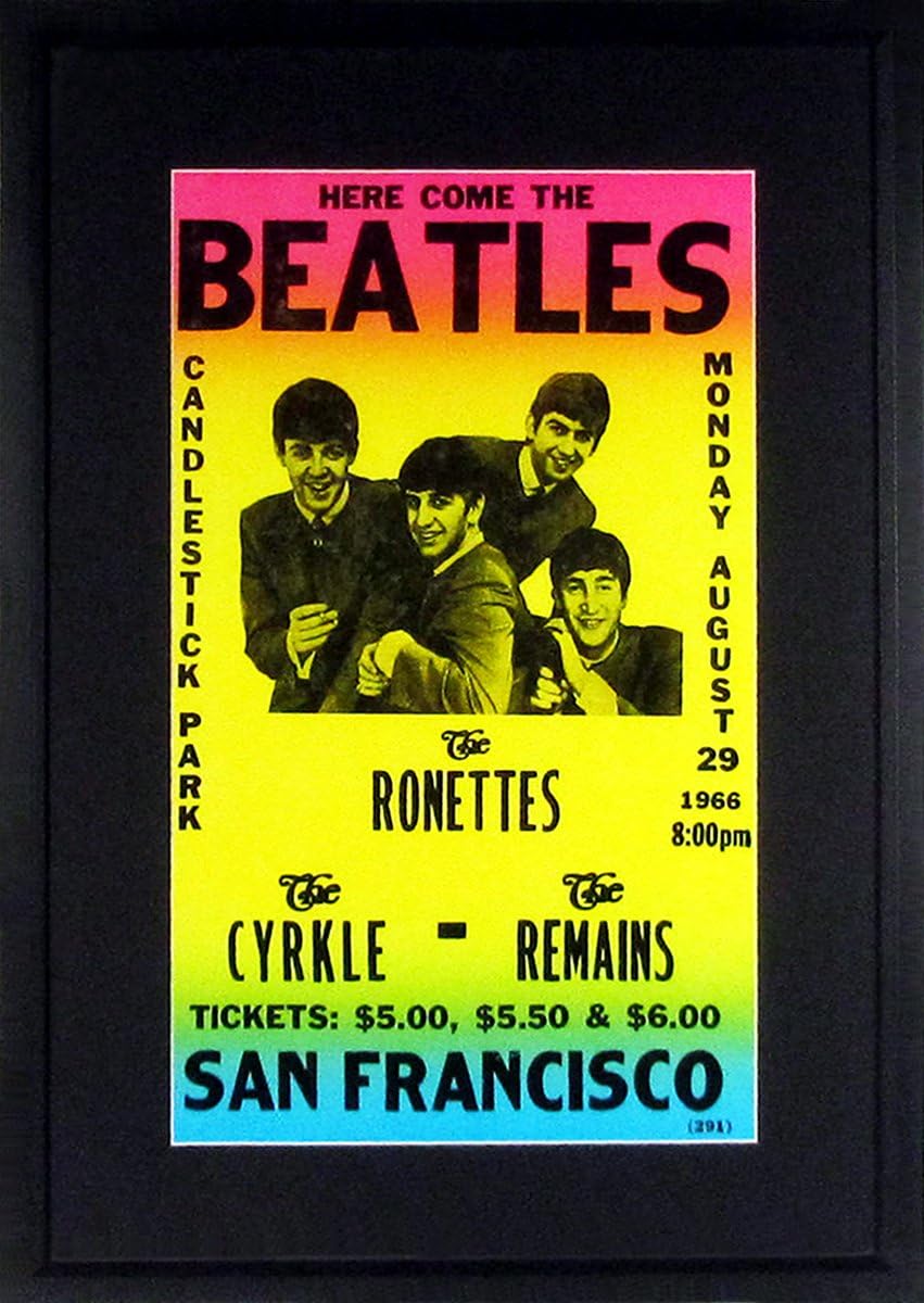 The Beatles Candlestick Park Framed Concert Poster Everything Else