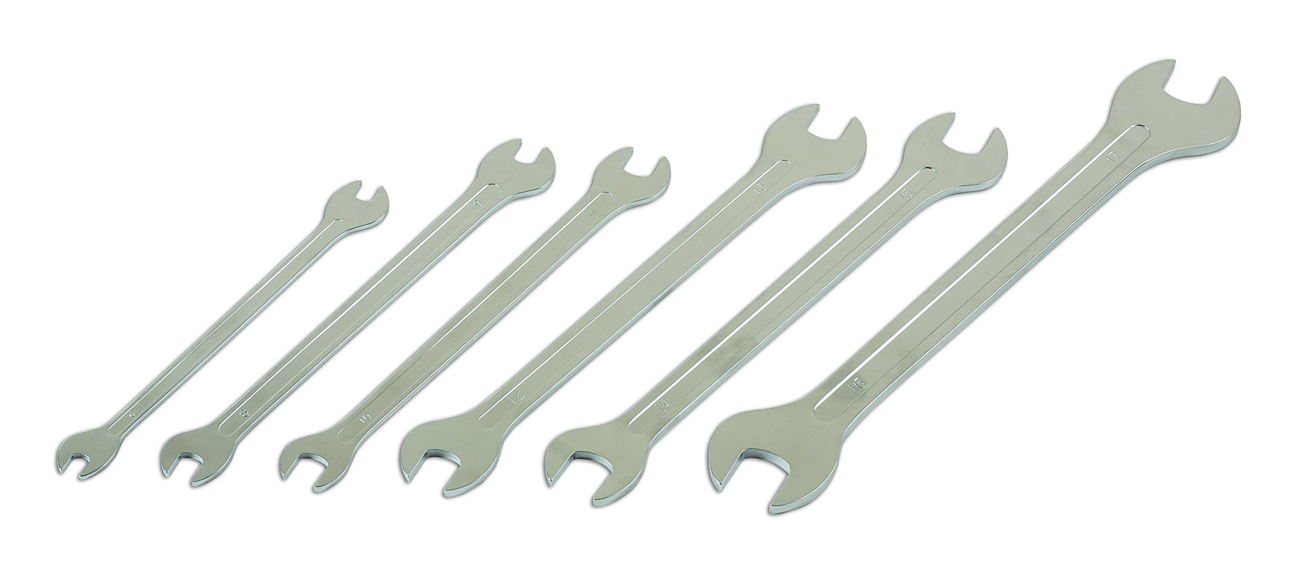 Zestaw kluczy laserowych 6788 - ultra cienki 6 szt, srebrny
