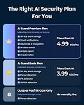 Switchbot 3K PTZ Outdoor Security Camera, AI Video Search, Scene Alert & Daily Activity Report, 360° Auto Tracking, 5MP, 2.4GHz WiFi, Compatible with Alexa, Google, HA Through RTSP