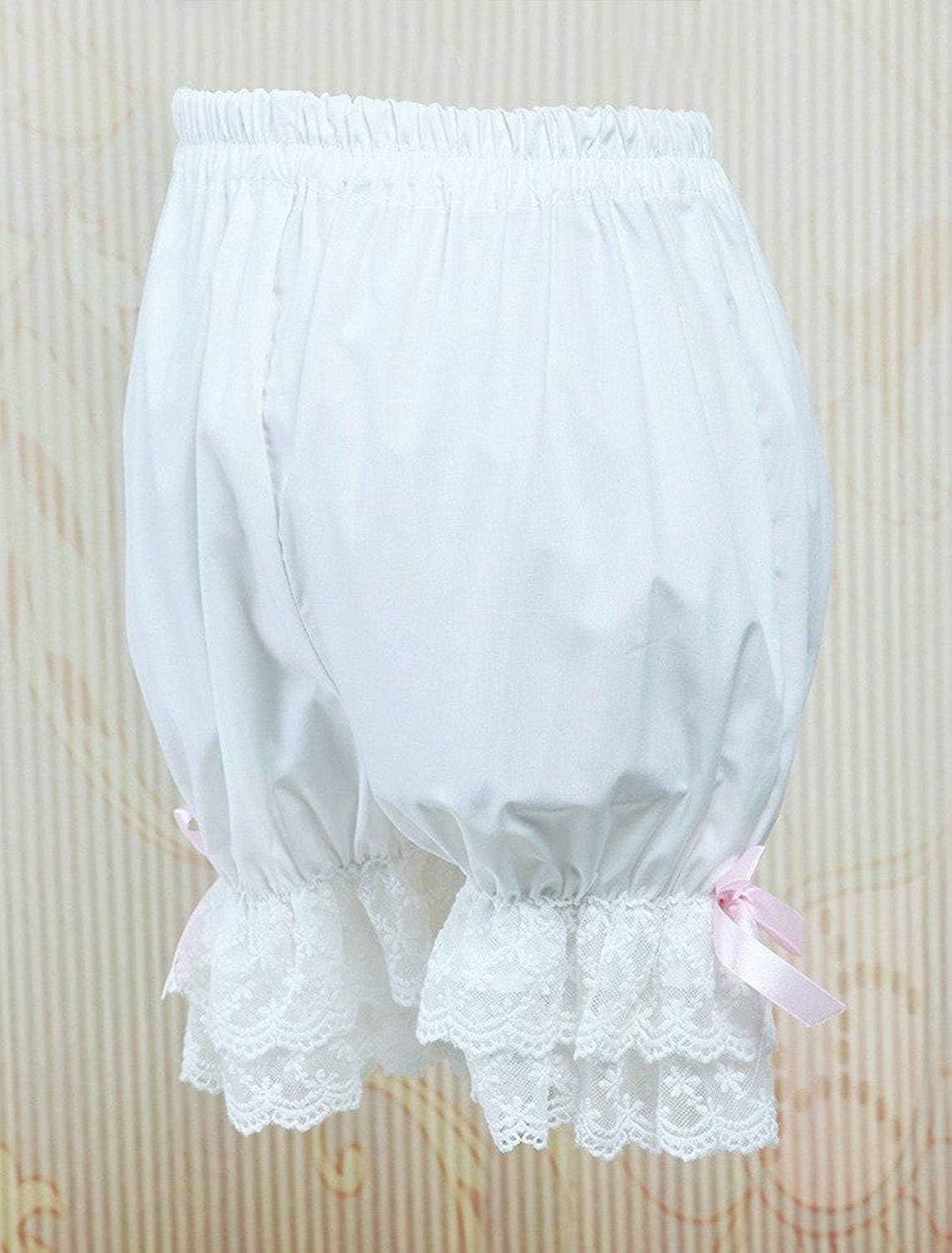 Women Cute white Lace Lolita Bloomers - Image 7