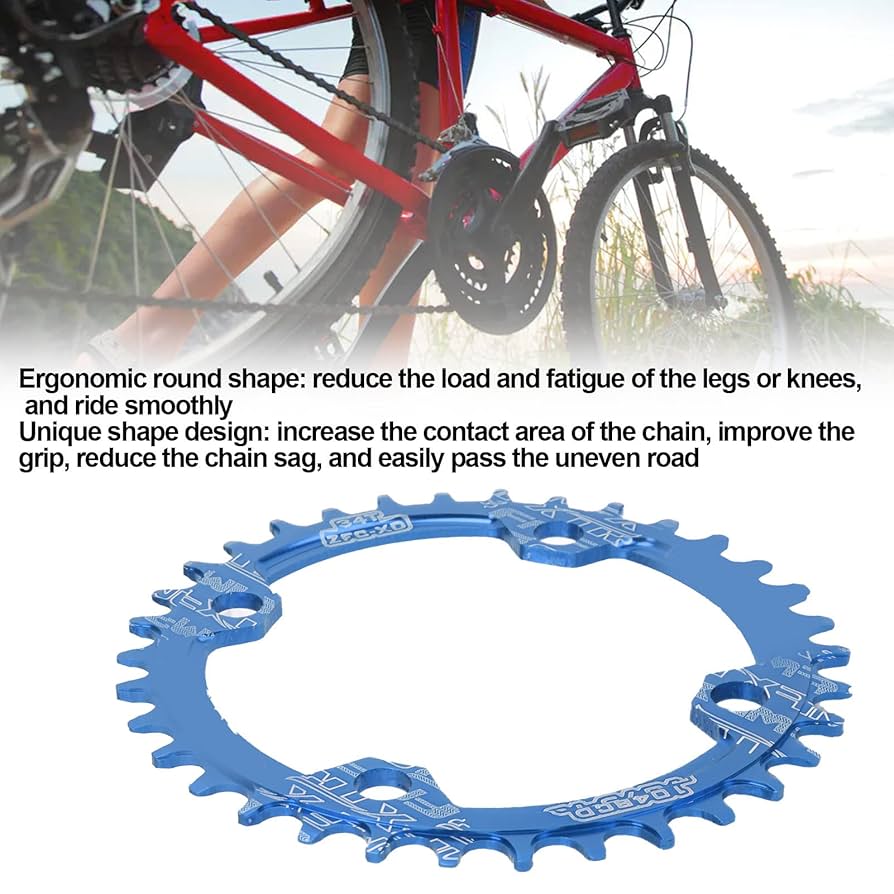 aaamt☆ FMFXTR 104 BCD Bike Narrow Wide Chainring, Aluminum Alloy