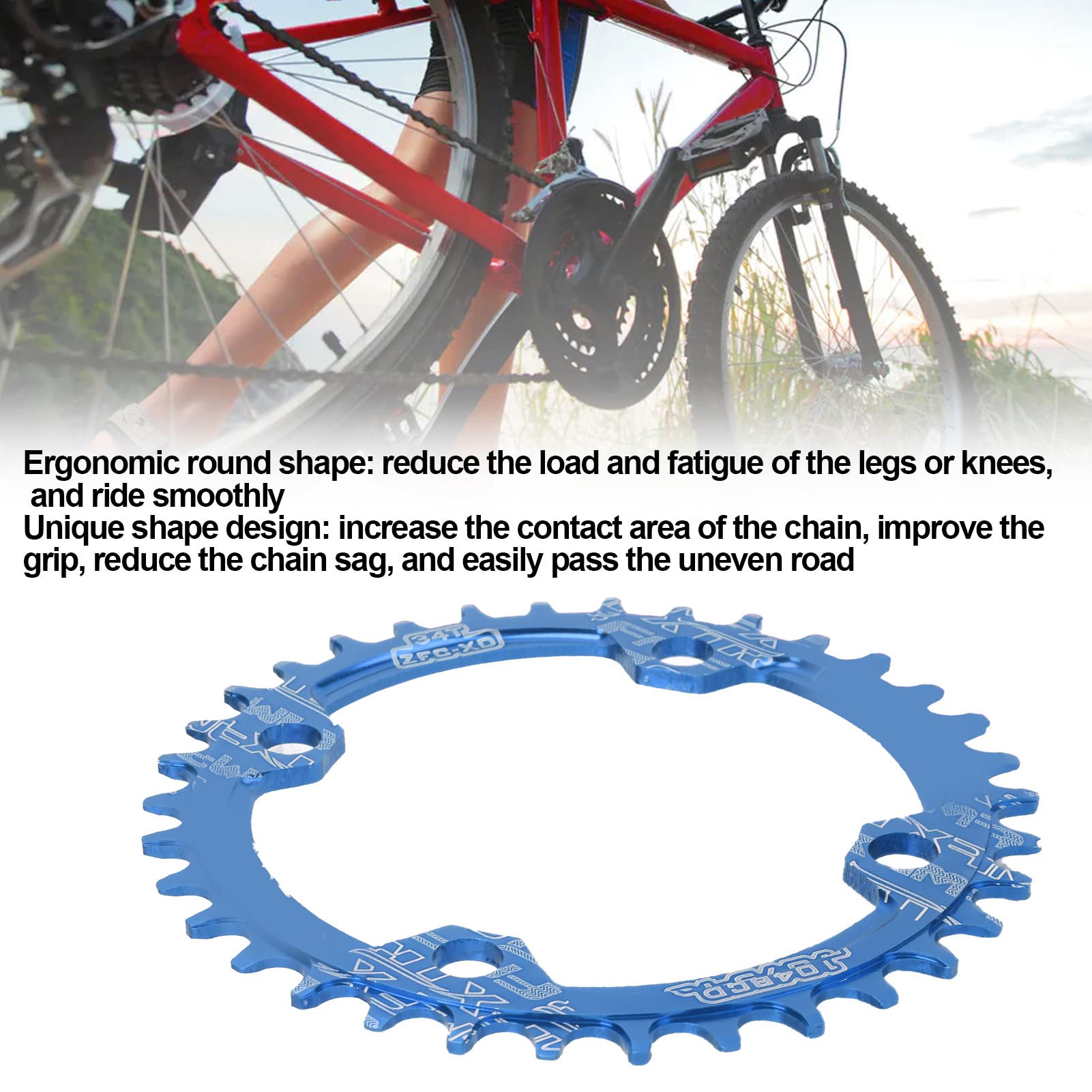 FMFXTR 104 BCD Bike Narrow Wide Chainring, Aluminum Alloy