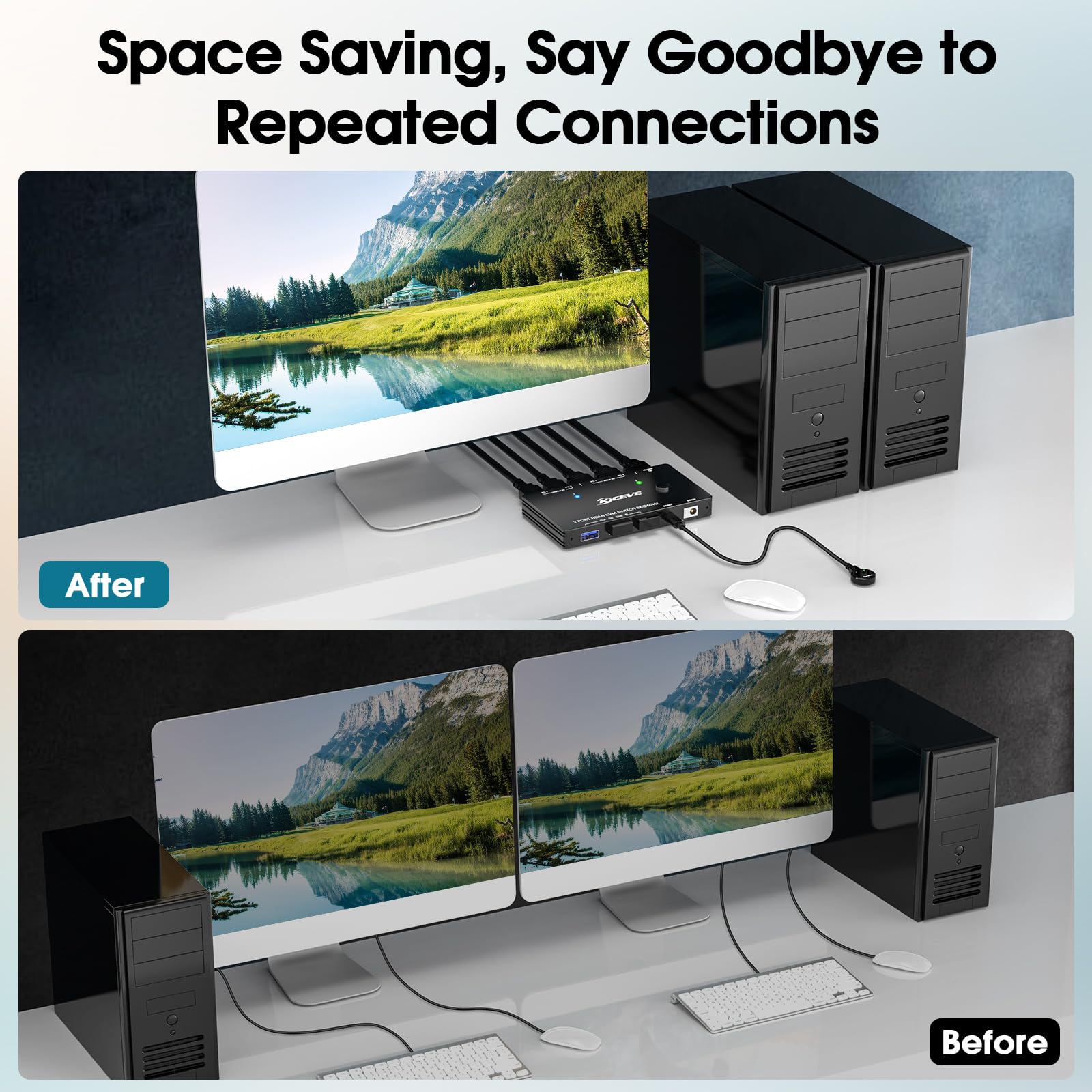 Amazon.co.jp: KVMスイッチ 8K@60Hz USB3.0 HDMI2.1 スイッチ 2台の