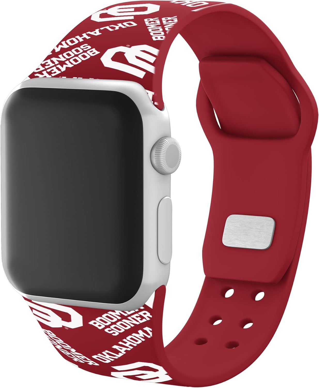 Affinity Bands Oklahoma Sooners HD NCAA Watch Band Compatible with Apple Watch - All Series