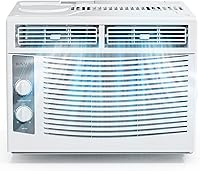 Vista 1 de ROVSUN Aire acondicionado de ventana de 5000 BTU, unidades de aire acondicionado para ventana con controles mecánicos y kit de fácil instalación