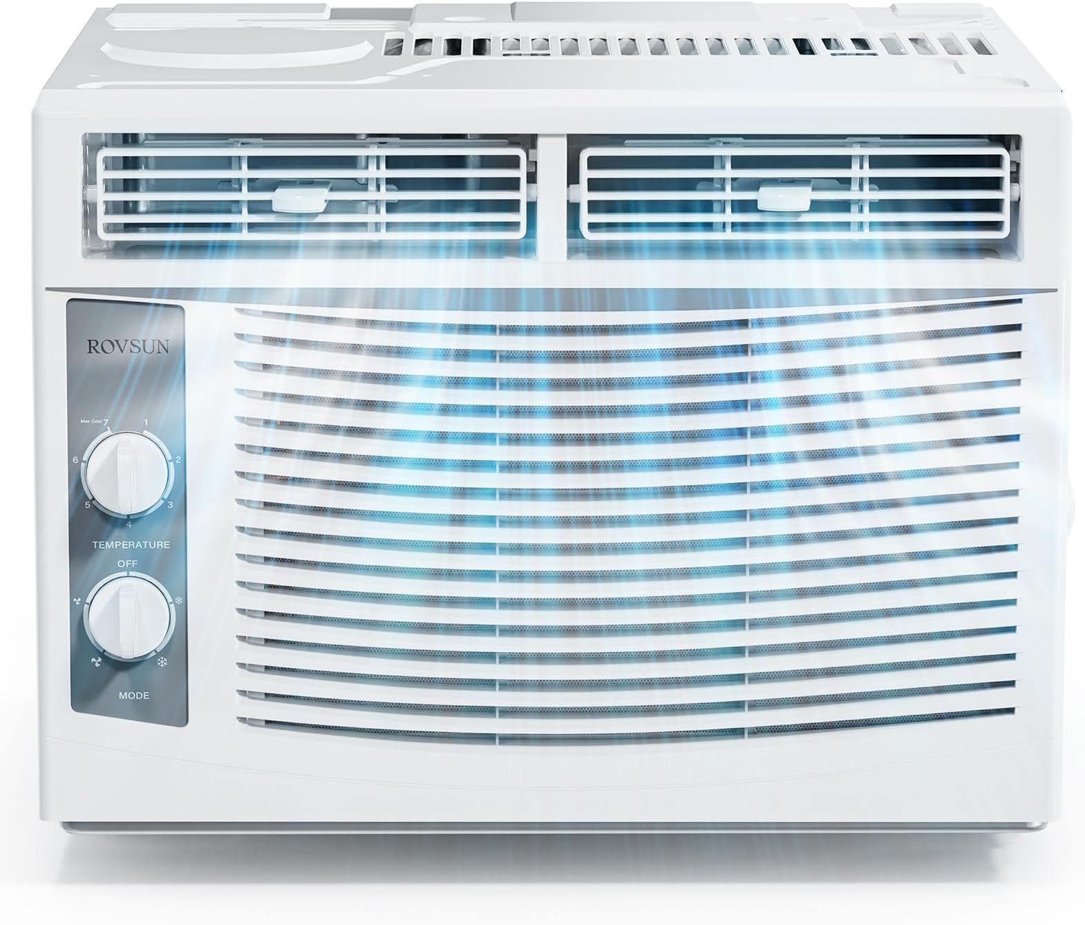 ROVSUN 5000 BTU Window Air Conditioner, Window AC Units with Mechanical Controls & Easy Install Kit, Ideal for Rooms up to 150 Square Feet, 115V/60Hz, White