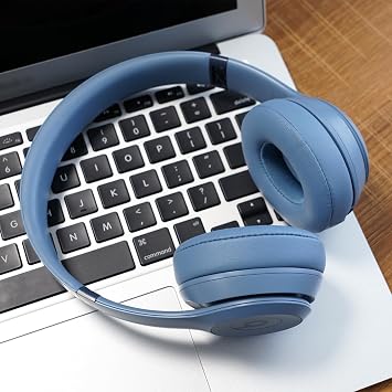 GVOEARS Replacement Earpads for Beats Solo 4 Wireless Headphone -Slate Blue