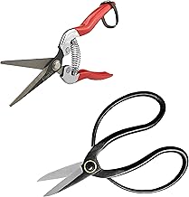 Gonicc Professional Micro-Tip Pruning Snip (GPPS-1008) and 7.3" Bonsai Scissors(GPPS-1012), For Arranging Flowers, Trimming Plants, For Grow Room or Gardening, Bonsai Tools. Garden Scissors Loppers.