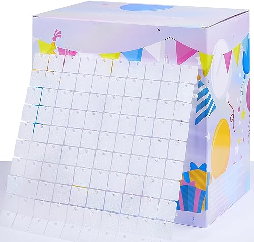 Miniatura 3 de Fondo de pared blanco brillante para decoración de fondo de pared para fiesta de cumpleaños, boda, aniversario, escenario, panel cuadrado de