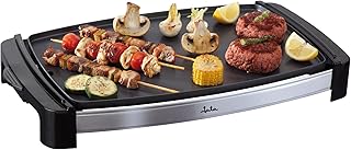 Jata GR204N Plancha de Asar Superficie 44,5 x 30 cm Apta para el Lavavajillas con Bandeja Colectora de Salsas 2200 W