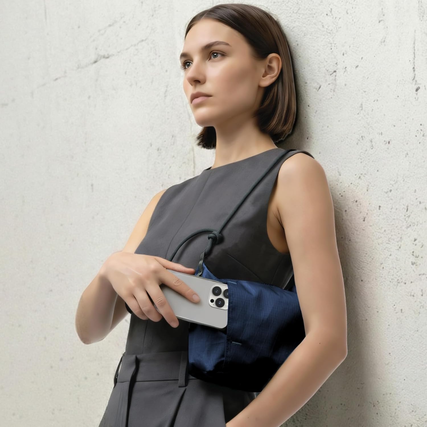 Bristol Crossbody Bag for Women & Men, Small Travel Sling with Built-in USB-C Charging Cable Strap, Anti-Theft Design - Image 3