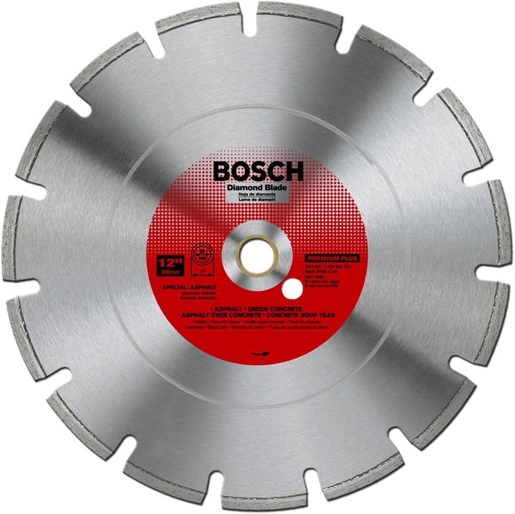 🔥 Cаѕhbасk uр tо 70% Bosch DB1265 Premium Plus 12-Inch Dry or Wet Cutting Segmented Diamond Saw Blade with 1-Inch Arbor for Asphalt
